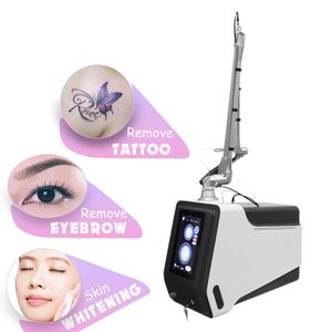 Uso de salão de salão Máquina de beleza multifuncional descascamento de carbono e remoção de tatuagem de sobrancelha Máquina de remoção de tatuagem a laser picossegundos