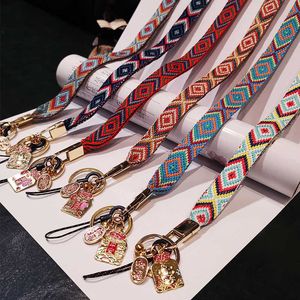 Cell Phone Straps Charms Chinese Lucky Bag Lanyard Strap For iphone huawei redmi samsung Mobile ID Card Long Hanging Rope String Y2303