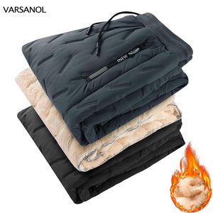 Calças masculinas Kksky Winter Homem Calças acolchoadas Casual Espalhar as calças à prova de frio masculinas fora do lã Joggers Sportswear Sortpantes Z0306