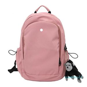 LU Women Yoga Outdoor Bags Backpack Casual Gym Teenager Student Schoolbag Knapsack 4 Colors 322