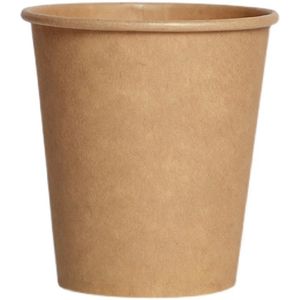 Kraft Paper Double Wall Cup For Hot Coffee With Plastic Cover For Hot Drinking Party Supplies Customization Printing