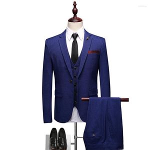Ternos masculinos Men traje a marca de moda de retalhos de retalhos de retalhos 3 peças preto vermelho escuro escuro fantasia Borgonha Acket Troushers cistascoat