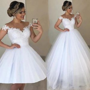 ZJ9293 Lace Appliques Detachable Skirt Wedding Dresses Off The Shoulder 2 in 1 Gowns Lace Up Back Bridal For Women Party