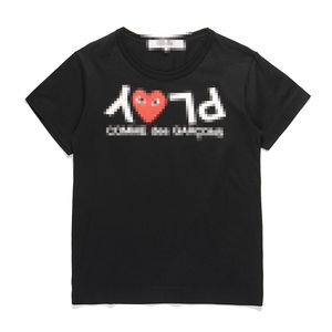 デザイナーティーメンズTシャツcom des garcons cdg men black smeareve red heart tシャツxl