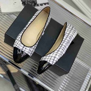 Klassische Designer-Kleiderschuhe Frühling und Herbst Ballerinas Tanzschuhe Mode Damen schwarz Flache Bootsschuhsandale Lady Leder Lazy Loafers x16