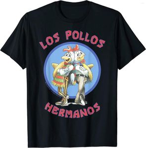 T-shirt da uomo Bad Los Pollos Hermanos T-shirt con logo Back To Portrait