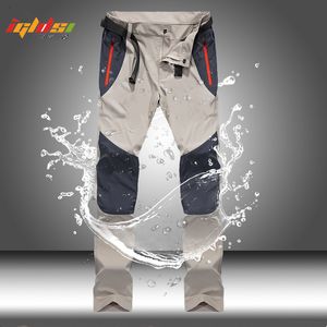 Calça masculina Tática de calças à prova d'água masculina Cargo Primavera Summer Summer Quick Dry Long Long Sports Esportes ao ar livre Calças de pesca de acampamento 4xl 230307