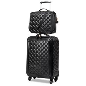 Suitcases Urecity Crocodile Style PU Leather Luggage Sets With Mute Spinner Wheels Vintage Travel Trunk Suitcase Combination Lock other