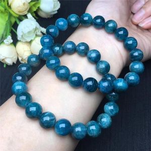 Strand Blue Lithium Healing Bracelet Single Circle Crystal Jewelry Beads Romantic Casual