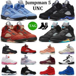 OG Jumpman 5 5s Erkekler Basketbol Ayakkabıları UNC Aqua Mars Her Racer Için Mavi Yeşil Fasulye Azgın Kırmızı Pinksicle Oreo Crimson Bliss Erkek Eğitmenler Spor Sneakers