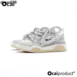 Sapatos OCAI Retro Big Bread Papai Daddy Soled Casal pequeno pequeno China-chic de skate de skate Mulheres homens