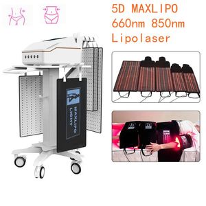 Pasek bólu Przesunięcie 5D MAXlipo Red Red Light Therapy Pasy 660nm 850 Nm Obróbka ciała Utrata masy ciała Wrap Equipment Lipolaser Usuwanie cellulitu laser Lipo