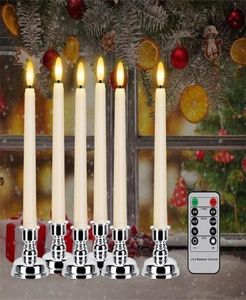 Elektronische Kerze mit Timer -Fernbedienung und Kerzenkandel gefälschten Kerzen Flicker Jahr Weihnachten dekorative Tischfenster Kerzen 2206216553281