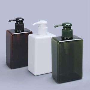 Bottiglie di stoccaggio Vasi 100ML150ML280ML Bottiglia riutilizzabile quadrata vuota con pompa per contenitore per imballaggio cosmetico per lozione per sapone doccia J230301