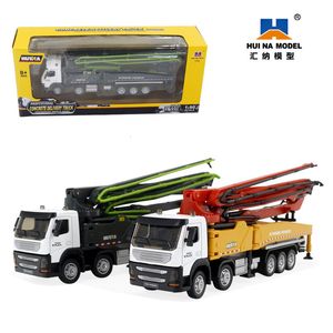 Electric RC Track Xinpinhuina 1 50 Static Engineering Vehicle Semi Alloy Concrete Pump Truck Model Ornaments Children s Toys Collection Gifts 230308