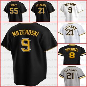 21 Roberto Clemente Baseball Jersey 27 Kevin Newman Bryan Reynolds Willie Stargell Anthony Alford Kebryan Hayes Oneil Cruz Barry Bonds Ben Gamel 10