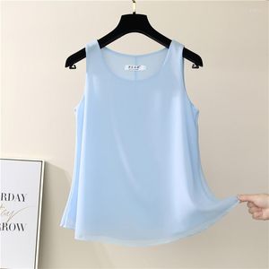 Women's Tanks Japan Fashion Brand Camisole Summer Loose V-Neck Chiffon Shirts Women's Tops Plus Size Womens Small Suits Clothes