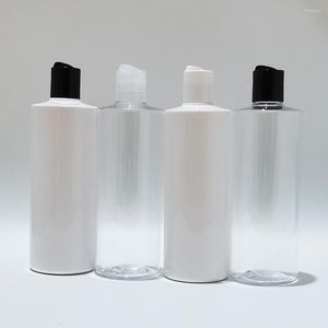 Aufbewahrungsflaschen 15 Stück 400 ml leere PET-Reiseflasche mit Kunststoffscheibe, obere Kappe, Presse, Familienöl, DIY, Spa-Behälter, Kosmetikverpackung