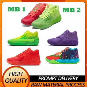 2023 NUOVE scarpe da ballo Lamelo mb1 Rick Morty di scarpe da basket da uomo Queen City buzz city of Melo scarpe da basket melos mb1 scarpa bassa per bambini Sneakers Scarpe da ginnastica