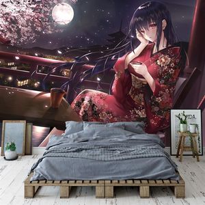 Encantador sakura girlpaper fondos de pantalla personalizado anime japonés PO Wallpaper 3d Wall Papers Mural Girls Kids Bedroom Cosplay Papel D241U