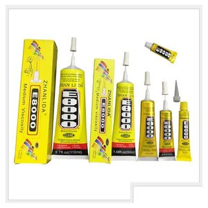 Cola de unha melhor e8000 15ml/50ml110ml mti propósito adesivo epóxi resina diy artesanato de vidro toque sn reparo de telefone celular entrega de gota cura dhbqb