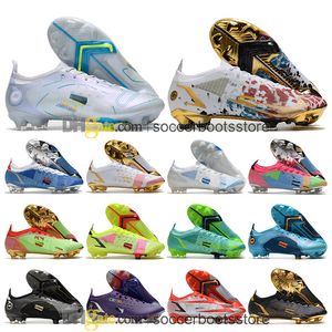 Gift Bag Kids Football Boots CR7 Mercurial Vapores 14 Elite FG Cleats Neymar ACC Superfly XIV Ronaldo Mens Soccer Shoes Athletic Outdoor Trainers Botas De Futbol