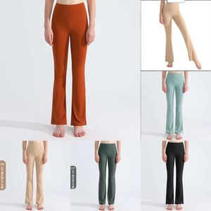 Оптовые женские брюки йога 2023 расклешенные леггинсы с высокой талией мягкой йоги Capris Полная длина женские брюки повседневные широкие брюки наряды для женщин