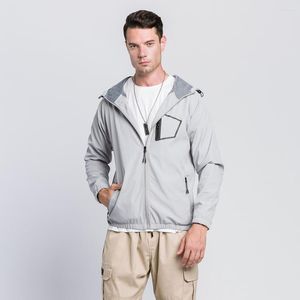 Men's Hoodies Casual Jacket Laminated Personalized Pocket Hooded Coat EU/USA Size Zipper Velvet Loose Cardigan