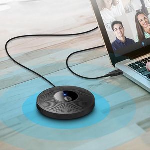 Microfones Onidirecional Wired USB Conference Microfone Plug and Play Speakerphone integrado para conhecer laptops conversando para jogos