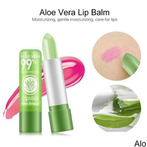 Lip Balm 12Pc/Set Verl Base Tinted Lipbalm Lipstick Aloe Vera Moisturizing Long Lasting Lipsticks Lips Lipgloss Wholesale Drop Deliv Dhpc9