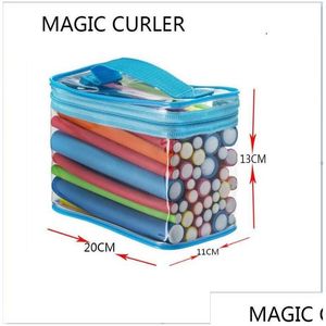 Ролики для волос в моде Bendy Flexi Rods 42 шт. /Set 7 стилей Diy Curling Magic Roller Soft Flex для продуктов доставки пеной.