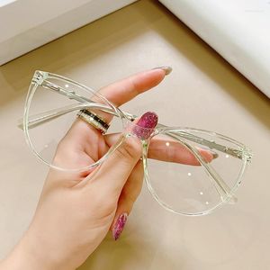 Sonnenbrille Mode TR90 Vollformat Anti Blau Brille Frauen Bonbonfarbene Brille CP Plug-In Optische Brille Brillenmembran