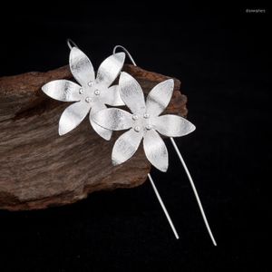 Stud Earrings Bohemian Fashion Big Flower For Women Wedding Jewelry Summer Style Plant Long Earings Daisy Lily Shape Studs 2023