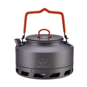 Camp Kitchen 1116L Outdoor Camping Vandring Portable Kettle Collector Heat Ring Coffee Water Teapot 230307