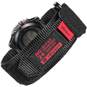 Assistir bandas Black Quickfit Band Super Rugged Nylon Sports Strap Woven Loop para 7 6 5 Instinct Tactix 20mm 22mm 26mm 230307