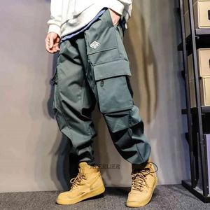 Kvinnor S Pants S Autumn Summer Spring Men Lastbyxor fickor Vintage High Street Cool Skate Casual Korea Style Fashion Pencil 230307