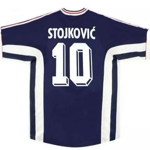 Retro Soccer Jerseys 1990 1992 1998 Yugoslavias Football Shirt Mijatovic Pancev Mihajlovic Stankovic Jugovic Stojkovic Savicevic Classic Vintage Futbol Shirts