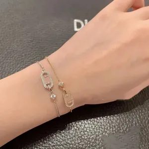 Mode Armband Designer für Frauen Gold Silber Diamant Armreif F Charm Armbänder Luxus Designer Schmuck Damen Manschette mit Box Ohrringe Ring