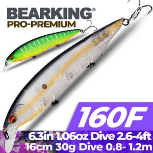 BAITS LURES BARKING 160mm 30G FISH LURES 20 OURDED COLERS MINNOW CREM Tungsten Vikt System Wobbler Model Bait 230307