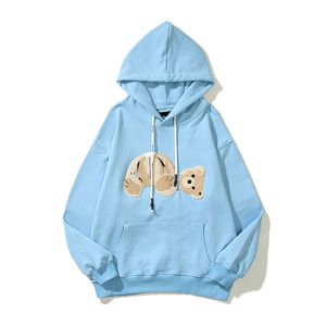 2023 Hoodie Bear Bear Erkek Kadın Tasarımcıları Hoodies Giyim Sarı Mor Mavi Beyaz Siyah Gri Kırmızı Uzun Kollu Kazak Palmiye Giysileri Kapşonlu Sweatshirtsp