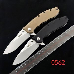 Zero Tolerance ZT 0562 Hinderer Slicer Folding Knife ELMAX G10 Shank Bearing Outdoor Camping EDC knife265p