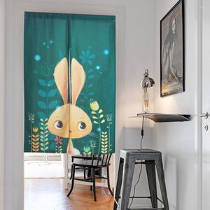Gardin fina gardiner tecknad stil söta djur mönster dörr / ekorre / polyester partition hushåll 85x12