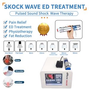 Annan skönhetsutrustning chockvågterapimaskin för ED -behandling/ fysioterapi chockvåg till gemensamma smärta sportskador låg rygg ESWT ACOUSTIC222