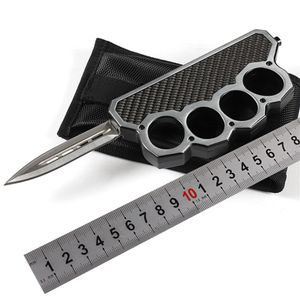Yeni Eldiven Kezar Çift Eylem Katlanması Otomatik Bıçak Bıçağı Alüminyum Tapı Açık Cep Otomatik Taktik Hayatta Kalma Bıçağı Cuttin218y