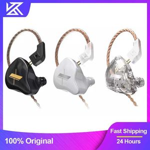 Mobiltelefonörlurar KZ EDX WIRED med Microphone Dynamic Hifi Bass Music Earbuds in Ear Monitor hörlurar Brusavbrott Sport -headset W0308