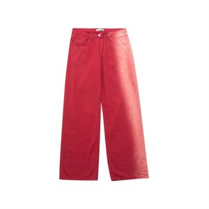 Jeans da uomo HOUZHOU Red Y2k Grunge Jeans Uomo Hip Hop Rock Revival Pantaloni in denim Pantaloni maschili neri Abbigliamento da uomo Streetwear Hippie Loose Z0301