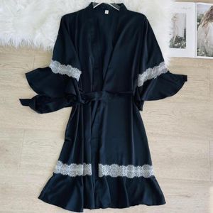 Damska odzież sutowa satynowa suknia szlafrowa