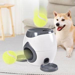 Köpek oyuncakları interaktif evcil hayvan topu er oyuncak tenis sızdırılmış gıda ödül makinesi atıcı kediler için yavaş besleyici yavru yavrusu aksesuarlar 230307