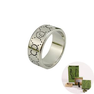 Fashion Unisex luxury Ring for Men Women 3MM 6MM 9MM Unisex Skeleton Designer G Letter Rings Jewelry Christmas Birthday Gifts R021
