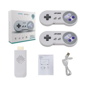 SF900 RETRO GAME CONSOLE NOSTÁLGICO Host HD Video Game Stick 16bit Classicwith 2.4g Wireless GamePads Controller pode armazenar 5000 jogos para o SNES NES Gaming